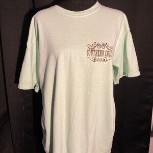 Southern Chics Light Green Short Sleeve L Mississippi Girl T-Shirt